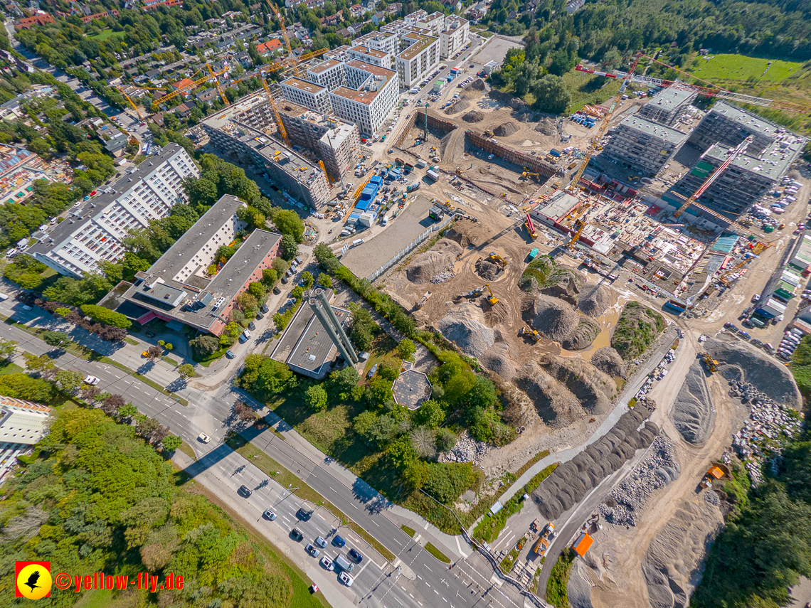 02.09.2023 - eine neue Baugrube auf dem Alexisquartier in Neuperlach
